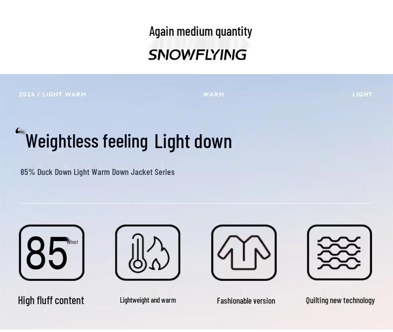 SNOWFLYING Fashion Short Down Vest