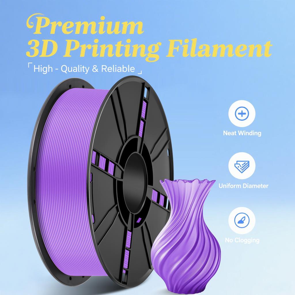KELEIDI Factory PETG PLA ABS Filament 1.75mm 1kg(2.2lbs) Dimensional Accuracy Probability +/- 0.02 mm 3D Printers