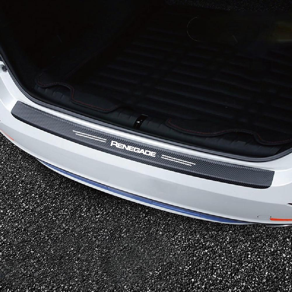 Car Door Sill Protector for Jeep Renegade, Anti-Scratch Door Sill Strip, Anti-Kick Protection Stickers