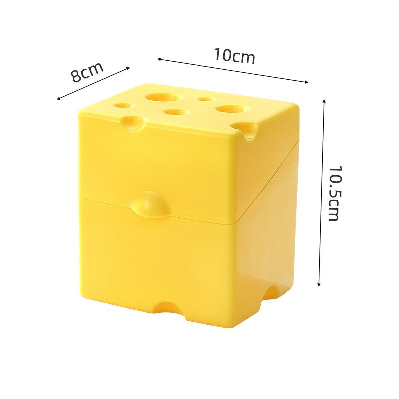 Creative Cheese-Shaped Storage Box Kitchen Refrigerator Cheese Slice Storage Container Fruit Snack Box Refrigerator Organizer