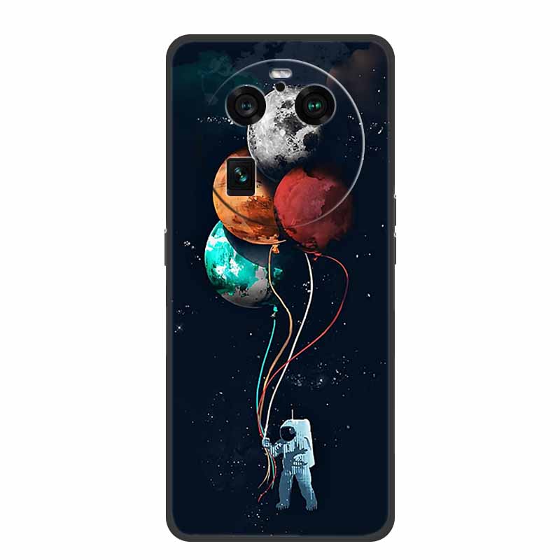 For Oppo Find X6 Pro Case Original Soft Silicone Shockproof Phone Back Cover Cases for Oppo Find X6 Pro 5G Cool Protector Shell