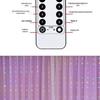 Lumini Cortină Fir Cupru cu Telecomandă USB: Design de țurțuri, Decor de sărbători de Crăciun, Lumini colorate pentru atmosferă festivă