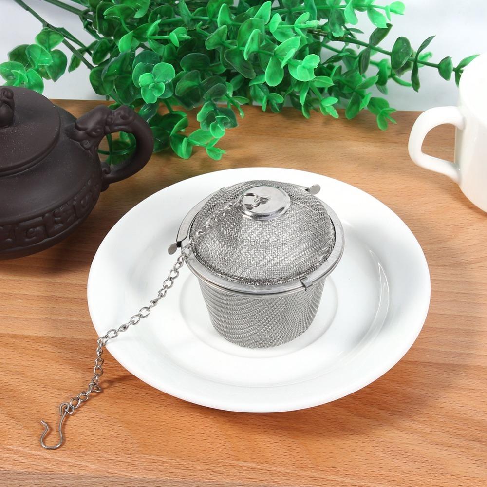 2Pcs Stainless Steel Mesh Tea Strainer 6.5cm Spice Infuser Filter Loose Tea Diffuser For Loose Tea