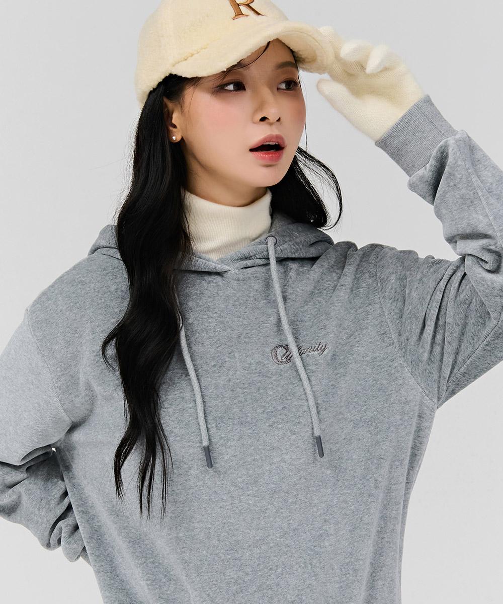 Chase Cult Women S Velour Hoodie - Grey Mgrey/85