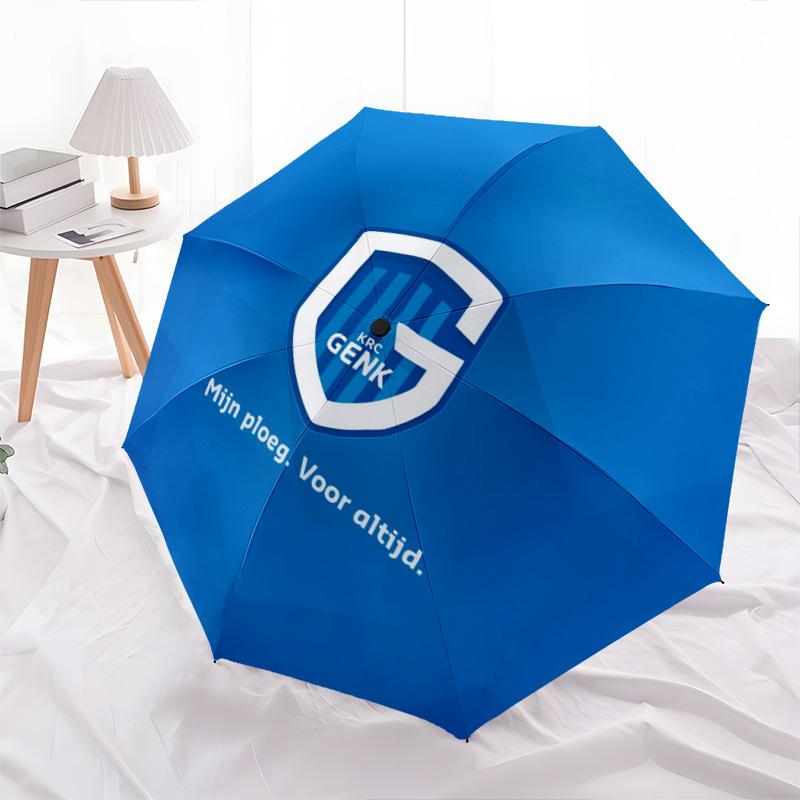 KRC Genk  pattern, automatic folding umbrella, portable and foldable design, 8 ribs, a Christmas or birthday gift.
