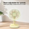 USB Desk Fan with Adjustable Head Portable Mini Table Fan for Student 3 Speeds Quiet 360 Degree Rotating Fan for Home Dorm Office