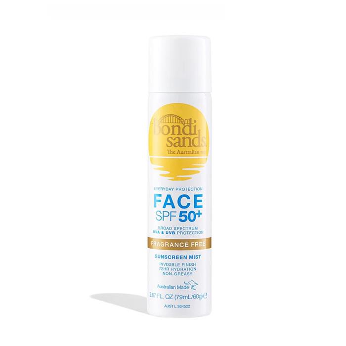 

Bondi Sands Spf50+ Fragrance Free Sunscreen Face Mist 79ml