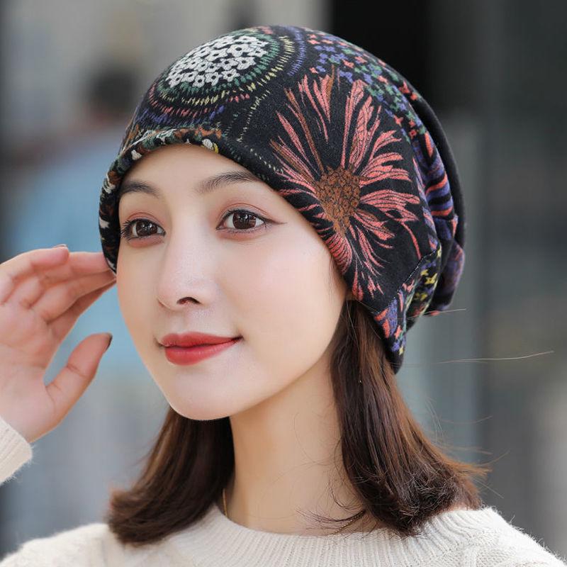 Vielseitige koreanische Damenhüte für Herbst/Winter: Kopftuch, Baotou, Pullover, Halstuch, Print, Flor und Ohrenschutz