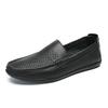 Men's Toe Layer Cowhide Men's Toe Layer Cowhide Round Toe Cover Foot Soft Leather Soft Sole Comfortable and Comfortable Casual Men's Shoes