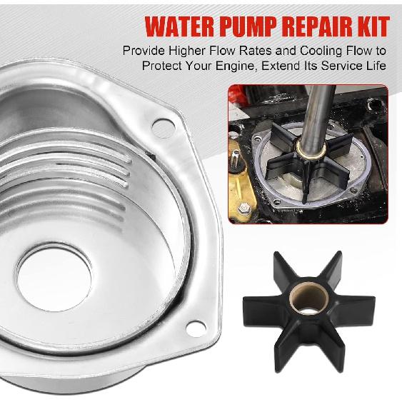 Water Pump Repair Kit Compatible With 1991- Mercury MerCruiser Alpha 1 Gen 2 Drives, Water Pump Impeller Repair Replace 817275A4 817275Q05 18-3147