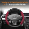 Housse de volant texturée fibre de carbone mate suédée adaptée pour Peugeot 206 208 3008 308 207 307 2008 508 5008 407 107 Partner Rifter