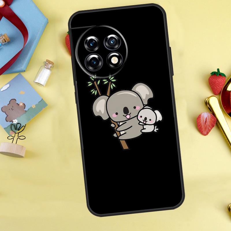 Cute cartoon watercolor animal koala Case For OnePlus Nord 5 CE 2 3 4 Lite N20 N30 OnePlus 15 12R 13R 13 12 11 10 10T 13T Cover