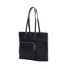 Michael Kors MK Cara Logo Gold Hardware Nylon Tote Shopping Bag Women Tote Black 30R4GRKT7C-BLACK