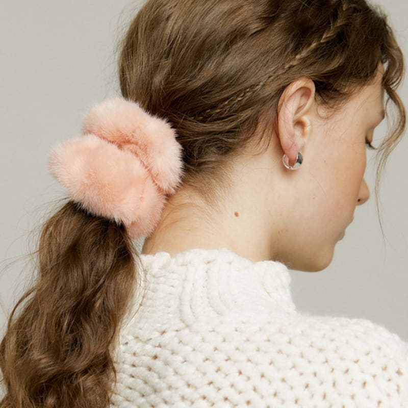 

XPIER настоящая норка резинка для волос[2 цвета] gray