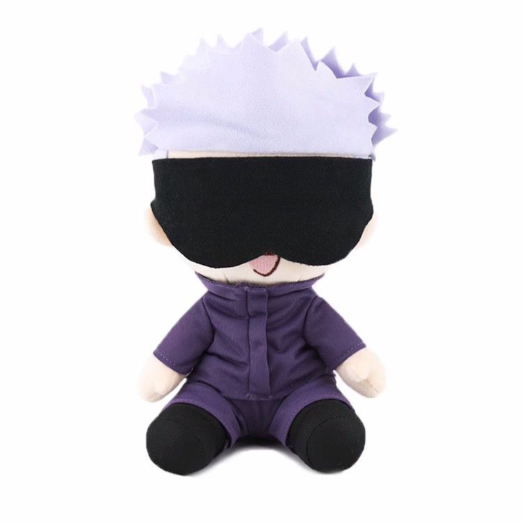 Peluche Jujutsu Kaisen da 25 cm Satoru Gojo Fushiguro Megumi Itadori Yuji Inumaki Toge Figura Anime Bambola di Peluche Ripiena Regali di Compleanno