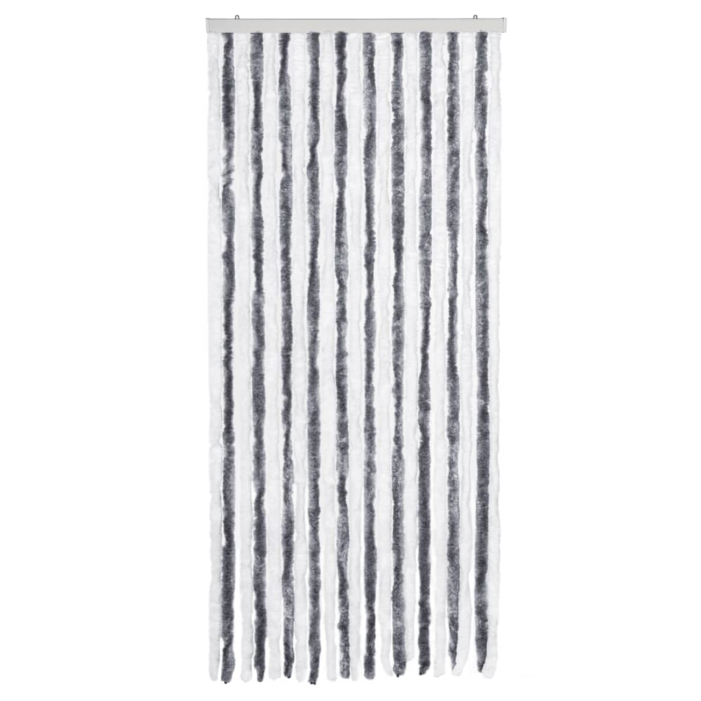 Vidaxl Insect Screen, Grey and White, 90X220 Cm, Chenille