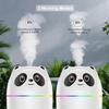 Cute Panda Essential Oil Diffuser & Humidifier – Ultrasonic Cool Mist with Quiet Operation, LED Lights – Aromatherapy, Air Freshener for Home, Off