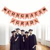 Reusable Graduation Banner Garland Creative Paper Pull Flag  School Celebrations