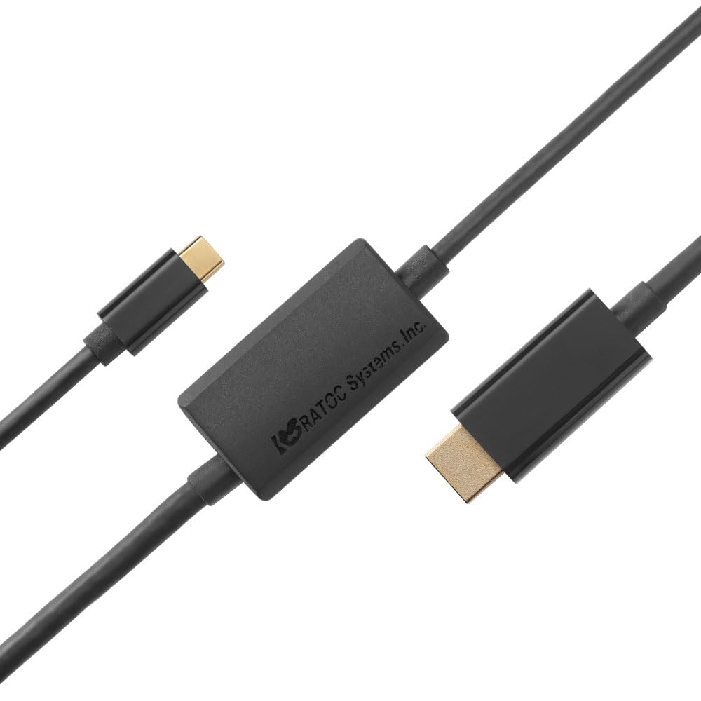 

Ratoc Systems USB Type-C to HDMI Conversion Cable RS-UCHD4K60-5MA