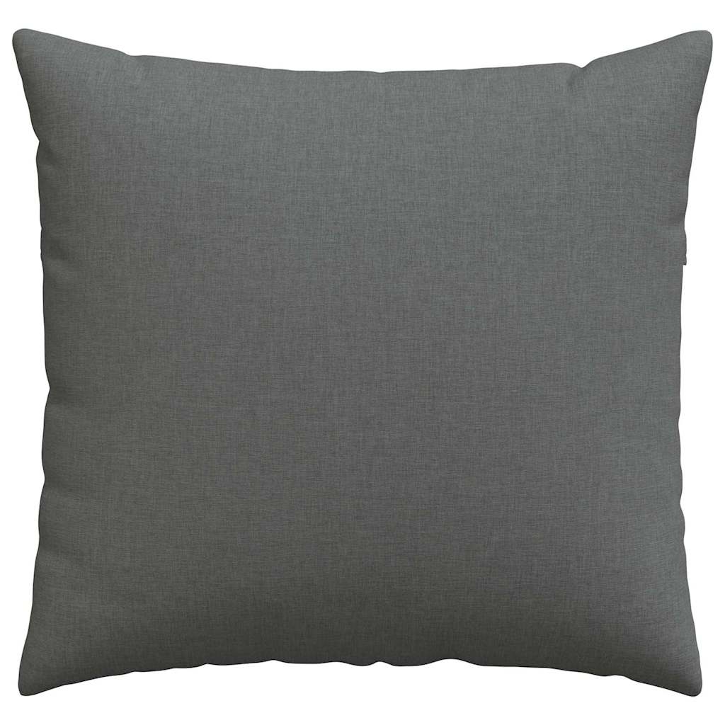 Sofa Cushions 2 Pcs Dark Grey 45 X 45 Cm Fabric
