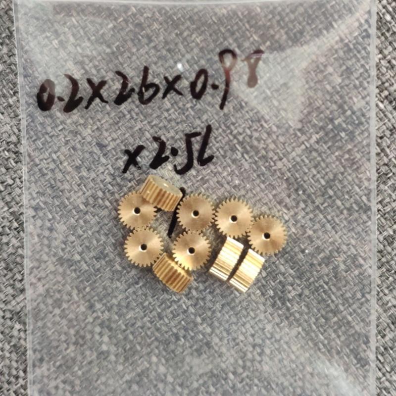 10pcs, 0.2modulus 0.2M 8T 9T 10T 11T 12T 13T 14T 15T 16T 17T 18T 19T 20T 24T Pinion Gear H59 Brass Gear ~