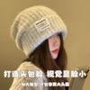 Hat Women's Patch Simple Design Trend Thickened Wool Hat 2025 Winter New Ear Protector Knitted Hat
