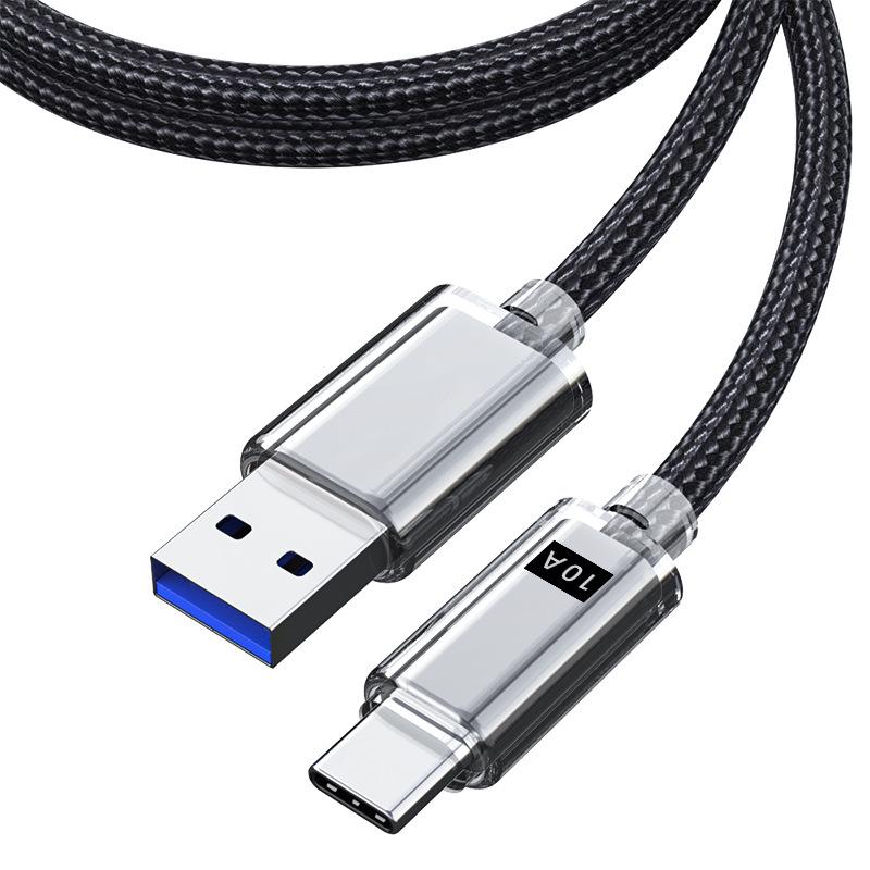 Braided 120W 6A Super Fast Charging Type-C Cable for Huawei Honor Phones