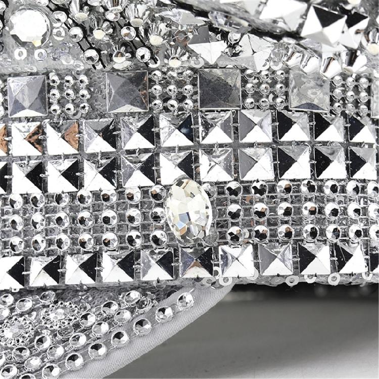 Gleaming Headwear Hat Sparkly Captain Hat Crystal Sailor Hat for Music Festivals