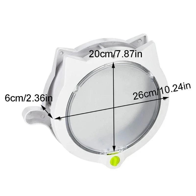 Cat Door 4-Way Locking Cat Flap Fits Interior Exterior Doors Walls For Hidden Cat Litter Box Safe Lockable Pet Flap For Cats