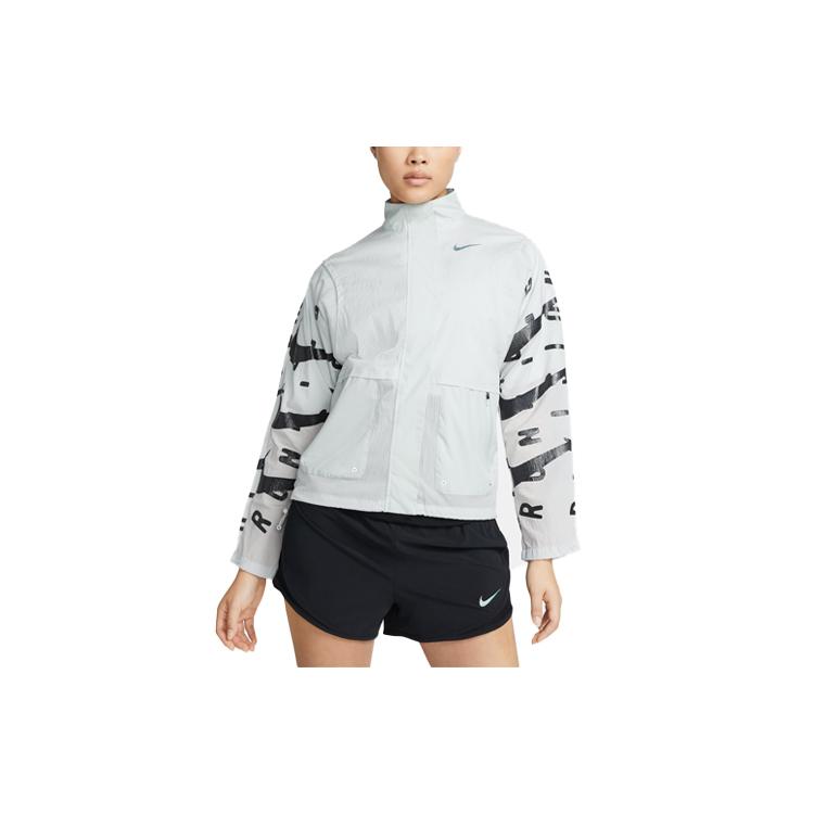 Nike Jackets Women's Light Silver Stand Collar Moderate Other DX0326-034