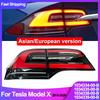 LED Rear Tail Light Assembly For Tesla Model X EU Spec 2015-2020 Brake Turn Signal Reverse Lamp 1034334-00-B 1034335-00-B