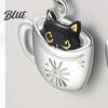Animal Theme Jewelry Women Necklace Hook Earrings Black Cat In
