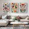 3pcs Frameless Animal and Plant Wall Art Posters, Color Murals Printed Canvas Pictures In The Study Room, Living Room Decoration