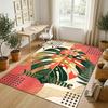 Golden Honey Bee Theme Soft Crystal Velvet Rug Custom Name & Text Print Non Slip Floor Rug for Bedroom Living Room