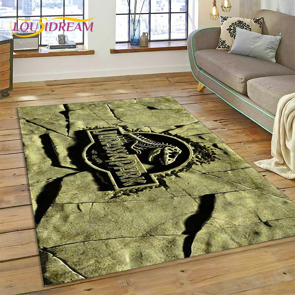 Tappeto Tappeto Tappetino Decorativo Antiscivolo per Soggiorno Camera da Letto, Tappetino per Porta, Decorazione per Divano, Tappeto Cartoon 3D Dinosauro Parco Giurassico Dino