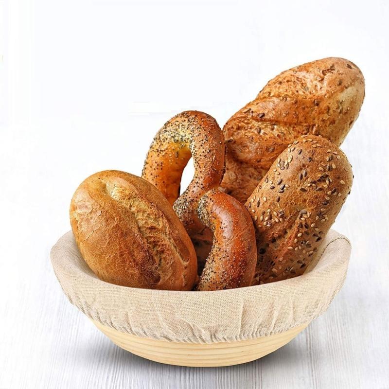 Natürlicher Gärkorb Runder Brotgärkorb Praktische Teiggärkörbe Brotkörbe Brotform