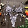Moda 14 Colori Allacciato Bikini Costume da Bagno Femminile Costume da Bagno Donna Set Bikini Due Pezzi Leopardo Brasiliano Bather Costume da Bagno