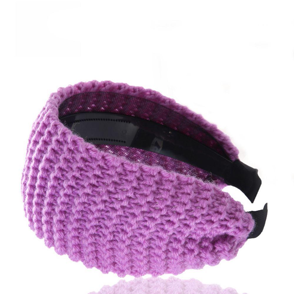 Fashion Wide Winter Wool Knitted Headband Hair Accessories Head Wrap Handmade Headwear