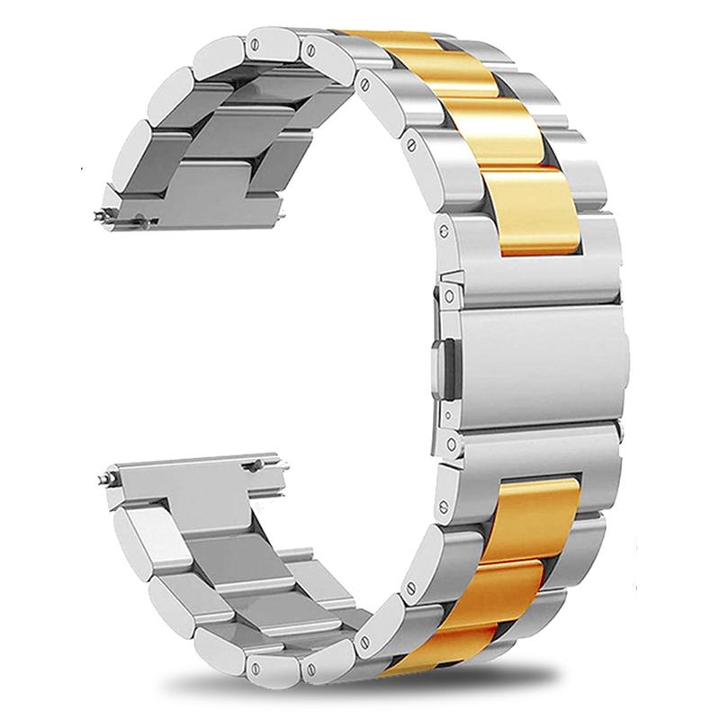 22mm 20mm 18mm Metal Strap for Samsung Galaxy Watch 3 4 Active2 S2 Gear S3 Gt 2 Huawei GT2/Amazfit GTR Stainless Steel Bracelet Gift for Mother's Day