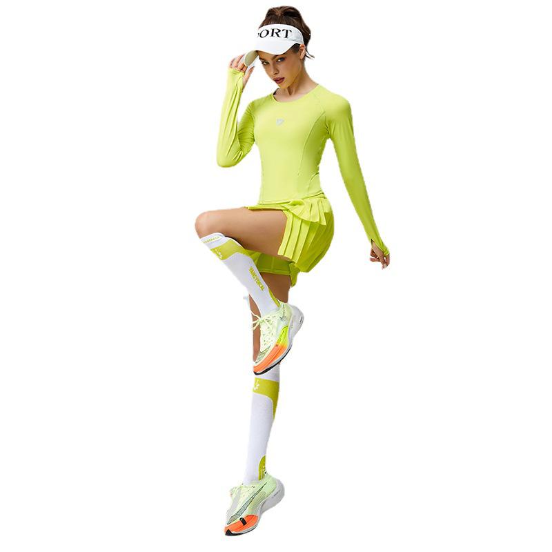 Women's Quick-Dry Pleated Sports Skirt for Badminton, Tennis, Yoga, Fitness, Running, and Marathon