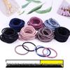 Durable Black Hair Tie Scrunchie: High Elasticity Rubber Band for Men & Women