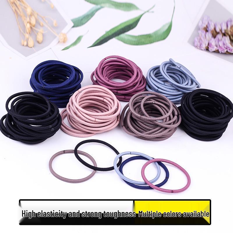 

Durable Black Hair Tie Scrunchie: High Elasticity Rubber Band for Men & Women