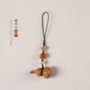 Creative Chinese-style high-end sandalwood small gourd phone chain pendant U Pendant for hanging on a bag, suitable for couples