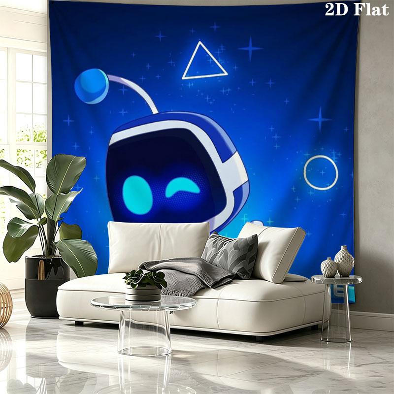 ASTRO BOT Custom Name Wall Tapestry Aesthetic Wall Hanging Printed Fabric Blanket Decorative Tapestries for Bedroom Living Room Home Decor