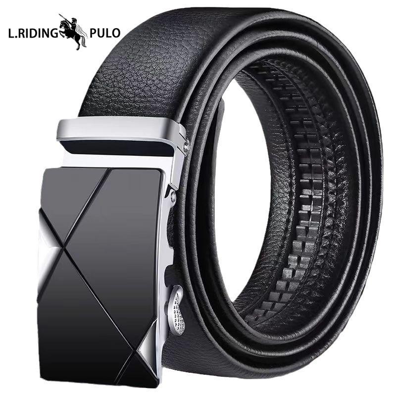 Gürtel Herren Automatikschließe Business Casual Alleskönner Jeans mit Weichem Leder Langlebiger Gürtel Dekoration für Herren