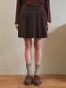 Aueonoseuteljia Button Pleated Knit Skirt_Brown(Oc25-Kn17)