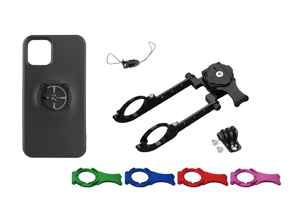 

REC Mount Plus Cycle Mount Kit for iPhone 14 [R+Cycle1-iPC16] (Narrow Mount R+Narrow1 (31.8mm) + Dedicated Case)