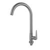 TLXT Rotatable Brushed Gooseneck Kitchen Faucet