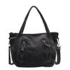 Korean Large Capacity Lazy Style Denim Tote Bag for Women, 2026 New Vintage Commuter Single Shoulder Bag