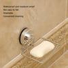 Soap Drain Rack Stainless Steel Wall Mounted Suction Soap Case Holder for Bathroom Kitchen